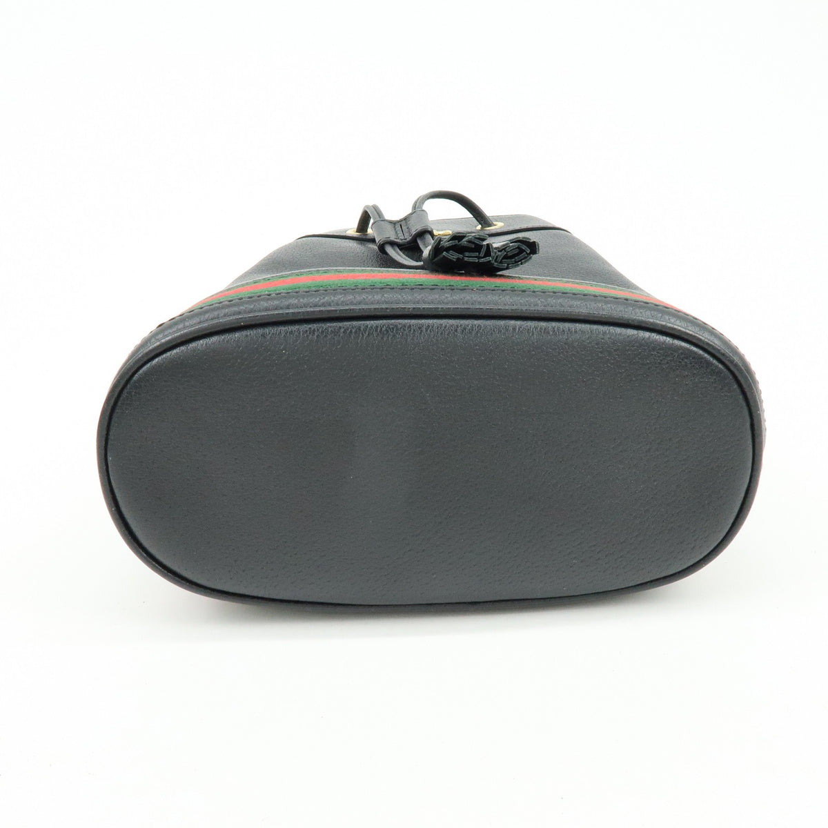 Gucci Ophidia Bucket Leather Black Leather Handbag (Pre-Owned)