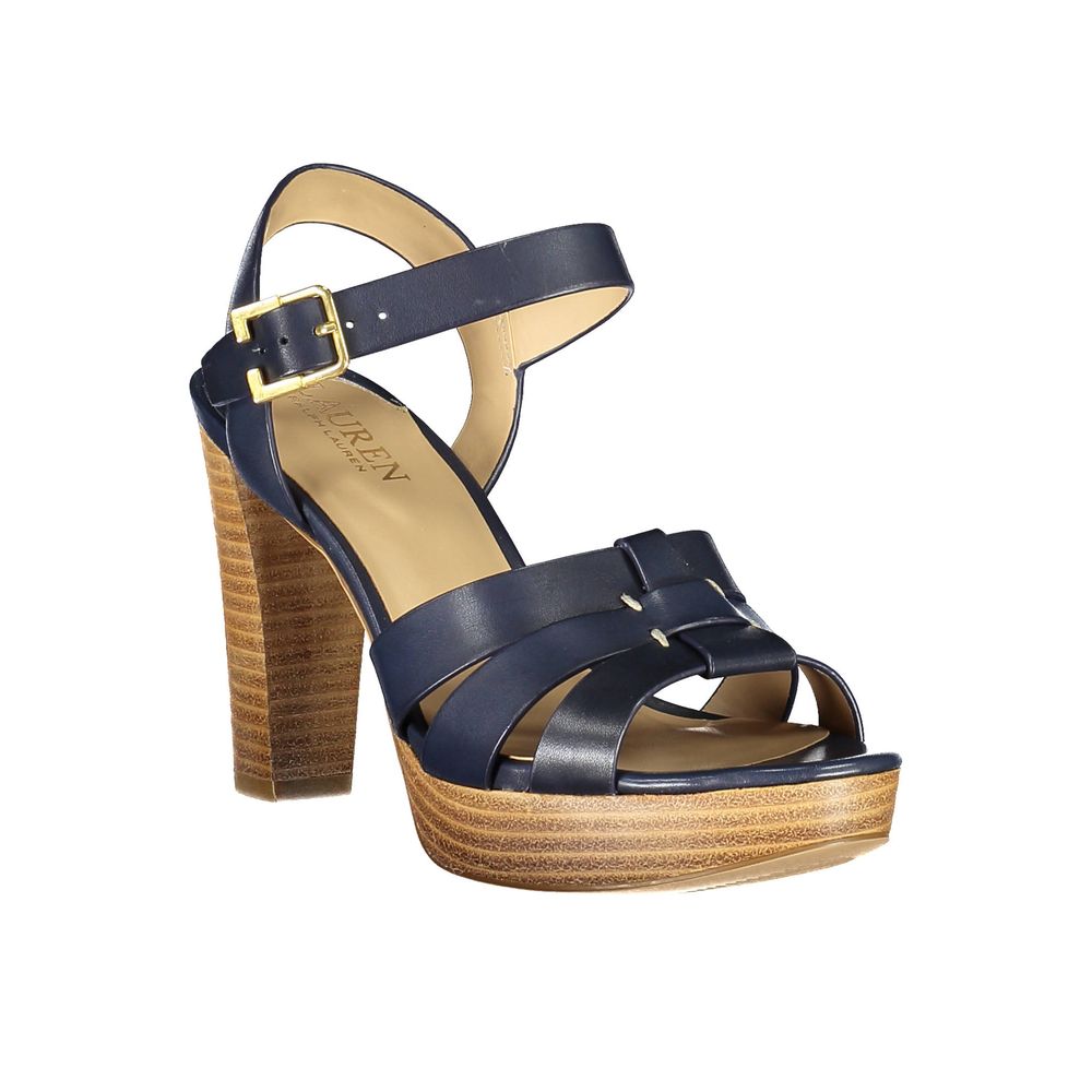 Ralph Lauren Blue Leather Women's Sandal