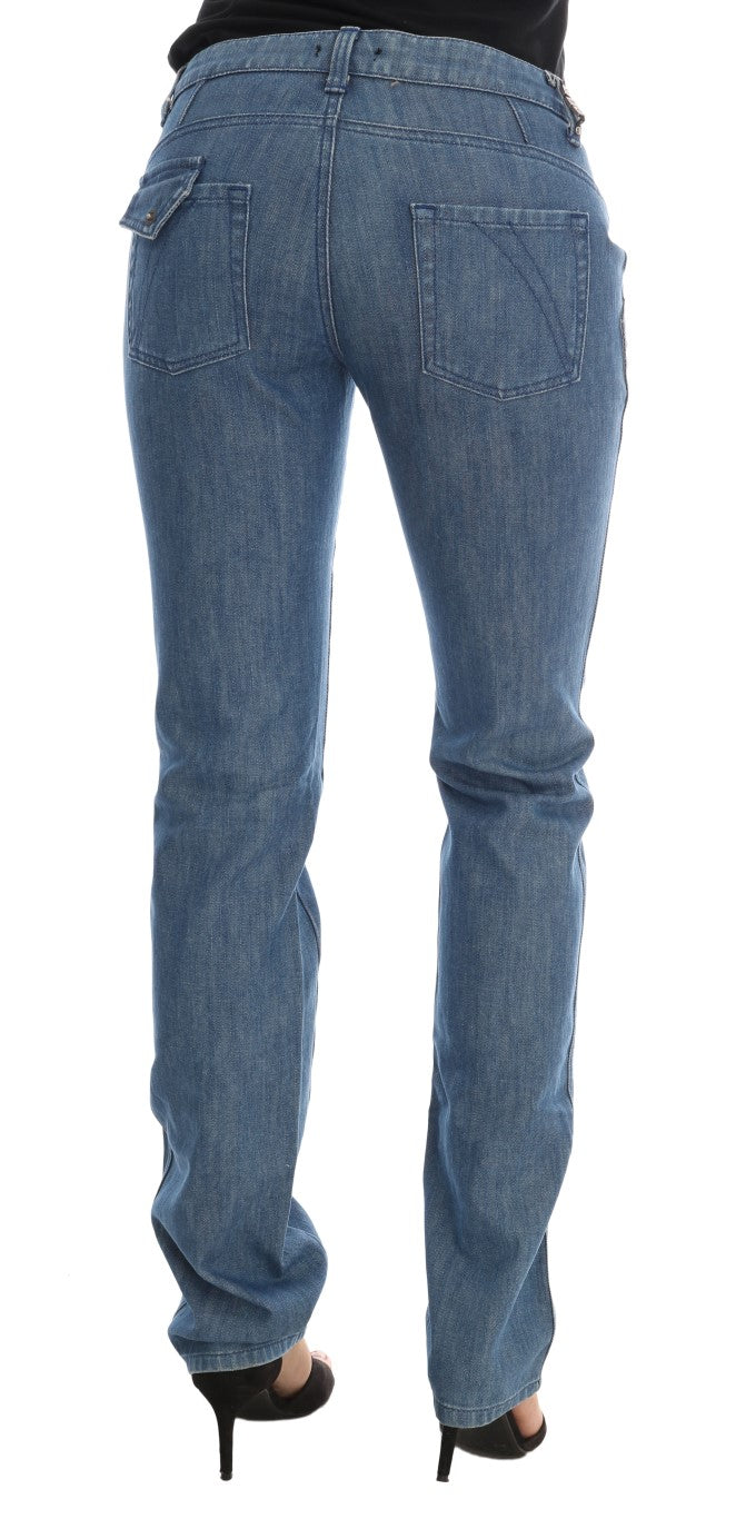 Costume National Blue Wash Cotton Slim Denim Women's Jeans