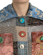 Dolce & Gabbana Multicolor Patchwork Trench Coat Women's Jacket