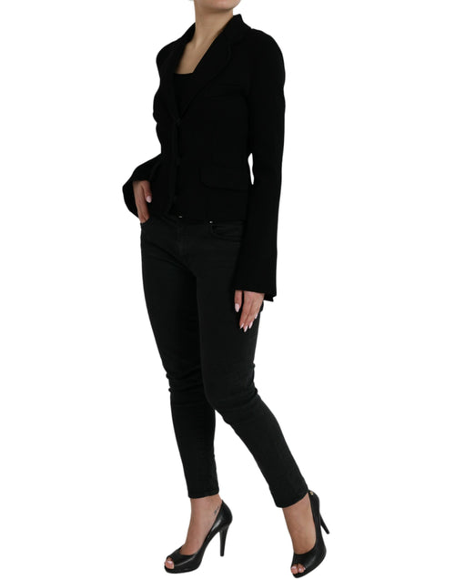Dolce & Gabbana Elegant Black Designer Blazer for Women's Women