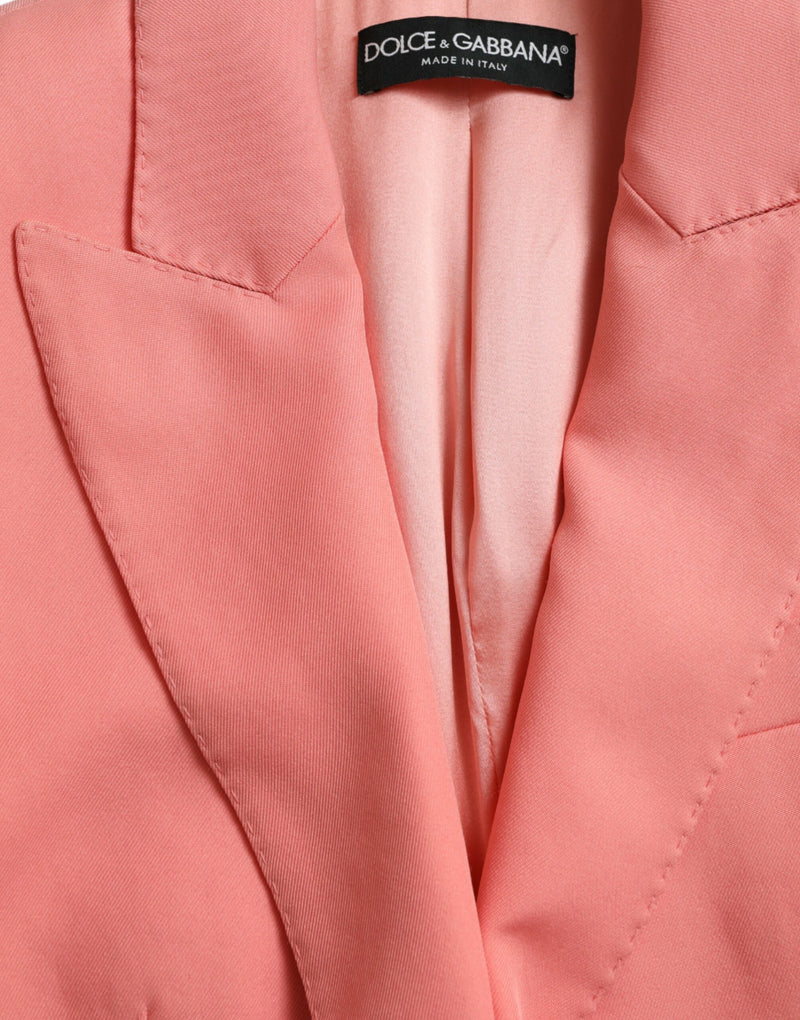 Dolce & Gabbana Chic Pink Peak Lapel Women's Blazer
