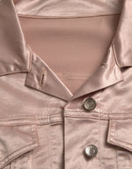 Dolce & Gabbana Elegant Pink Cropped Denim Women's Jacket
