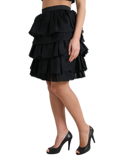 Dolce & Gabbana Elegant Tiered A-Line Mini Women's Skirt