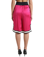 Dolce & Gabbana Chic Pink High Waist Jersey Women's Shorts