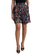 Dolce & Gabbana Chic Floral High Waist Hot Pants Women's Shorts