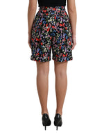 Dolce & Gabbana Chic Floral High Waist Hot Pants Women's Shorts