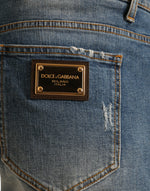 Dolce & Gabbana Exquisite Italian Designer Denim Bermuda Men's Shorts