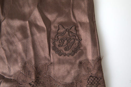 Dolce & Gabbana Silk Blend Camisole Top in Women's Brown