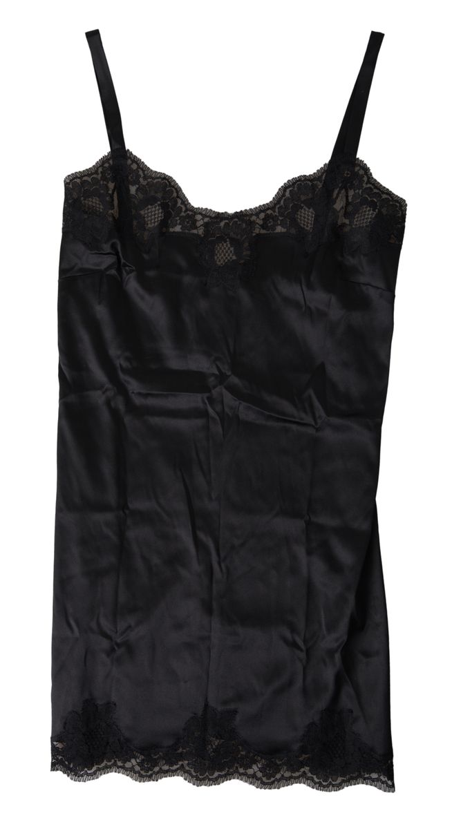 Dolce & Gabbana Sultry Black Silk Camisole Women's Top