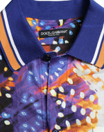 Dolce & Gabbana Multicolor Luminarie Print Cotton Casual Men's Shirt
