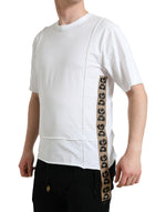 Dolce & Gabbana White Logo Crew Neck Short Sleeves Men's T-shirt