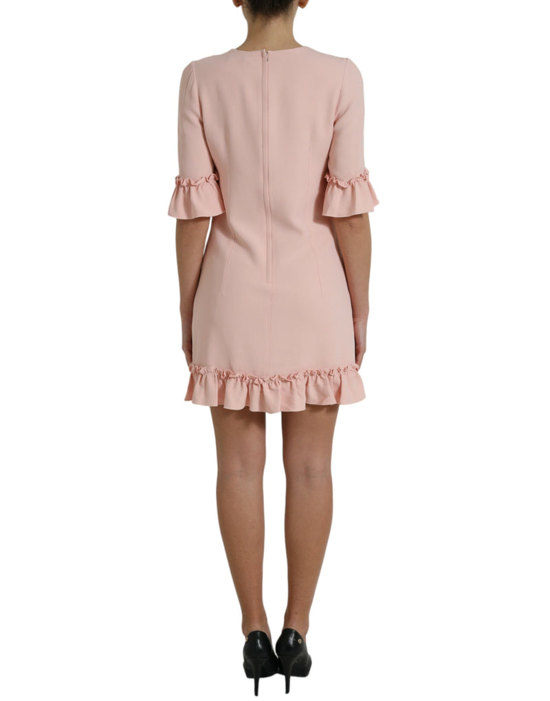 Dolce & Gabbana Elegant Light Pink A-Line Shift Mini Women's Dress