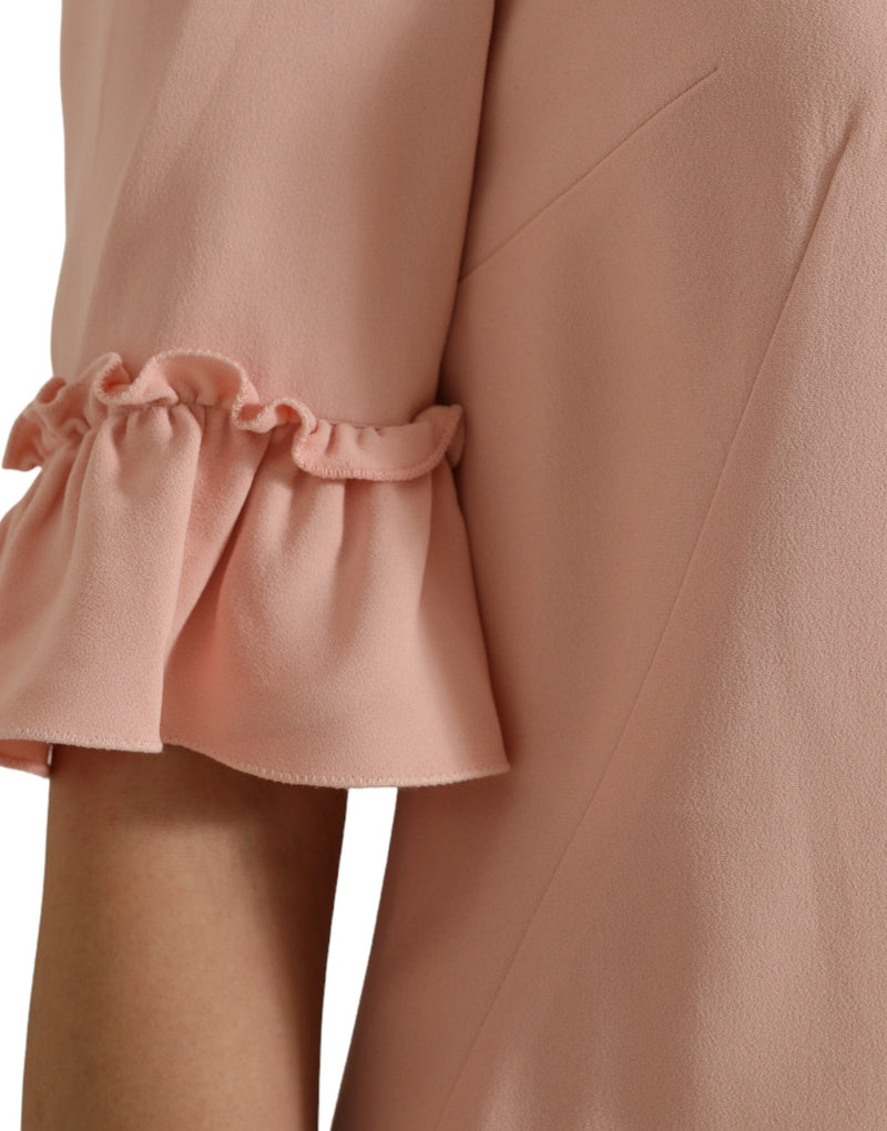 Dolce & Gabbana Elegant Light Pink A-Line Shift Mini Women's Dress