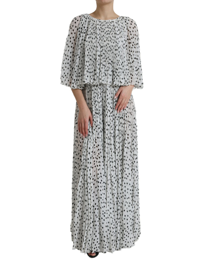 Dolce & Gabbana Elegant Polka Dots Maxi Women's Dress