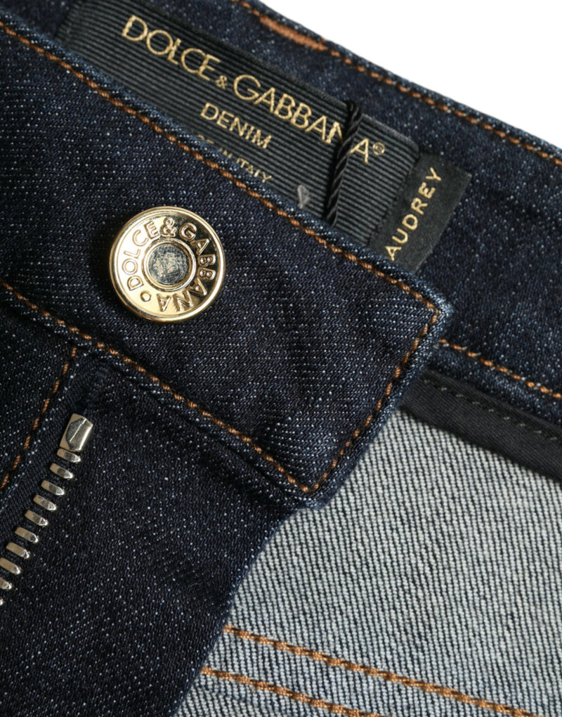Dolce & Gabbana Sleek Mid-Waist Stretch Denim Women's Jeans