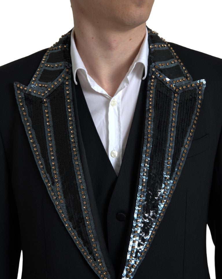 Dolce & Gabbana Exquisite Two-Piece Wool Blend Men's Suit