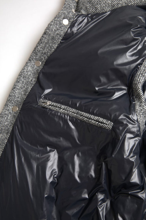 Dolce & Gabbana Elegant Chevron Knit Wool Blend Vest Men's Jacket