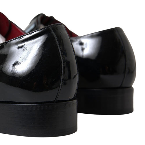 Dolce & Gabbana Elegant Black Patent Leather Formal Men's Men's Shoes