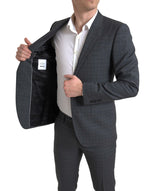 Dolce & Gabbana Elegant Grey Checkered Slim Fit Men's Suit