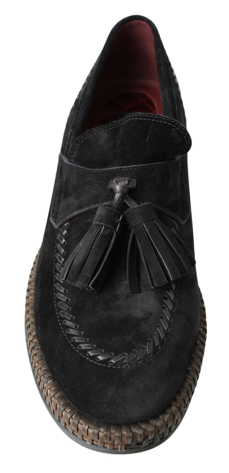 Dolce & Gabbana Elegant Black Suede Espadrilles Men's Sneakers