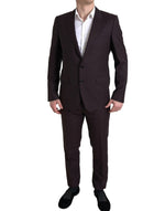 Dolce & Gabbana Maroon Martini Slim Fit 2-Piece Men's Suit