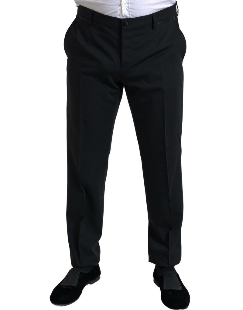 Dolce & Gabbana Elegant Black Slim Fit Two-Piece Men's Suit