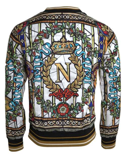 Dolce & Gabbana Napoleon Print Crew Neck Pullover Men's Sweater