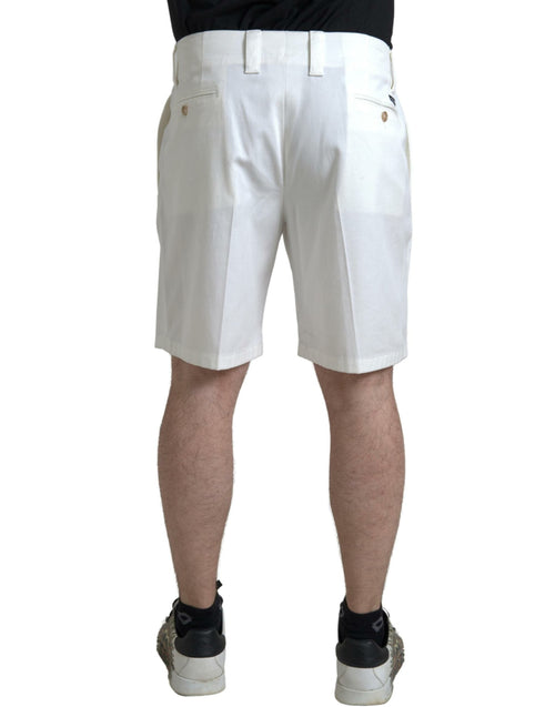 Dolce & Gabbana Elegant White Bermuda Denim Men's Shorts
