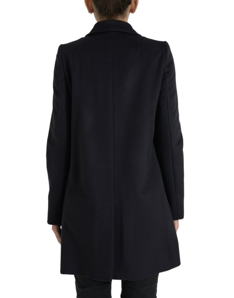 Dolce & Gabbana Elegant Virgin Wool Blend Black Women's Blazer