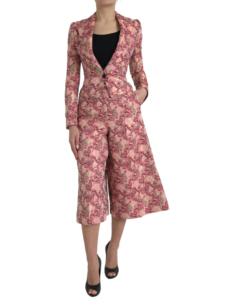 Dolce & Gabbana Elegant Pink Slim Fit Two-Piece Women's Suit