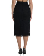 Dolce & Gabbana Elegant High Waist Midi Women's Skirt