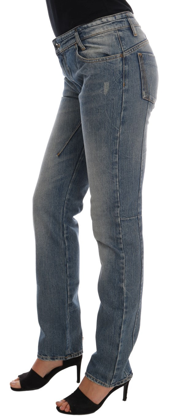 Costume National Blue Cotton Stretch Denim Women's Jeans