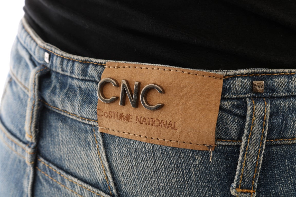 Costume National Blue Cotton Stretch Denim Women's Jeans