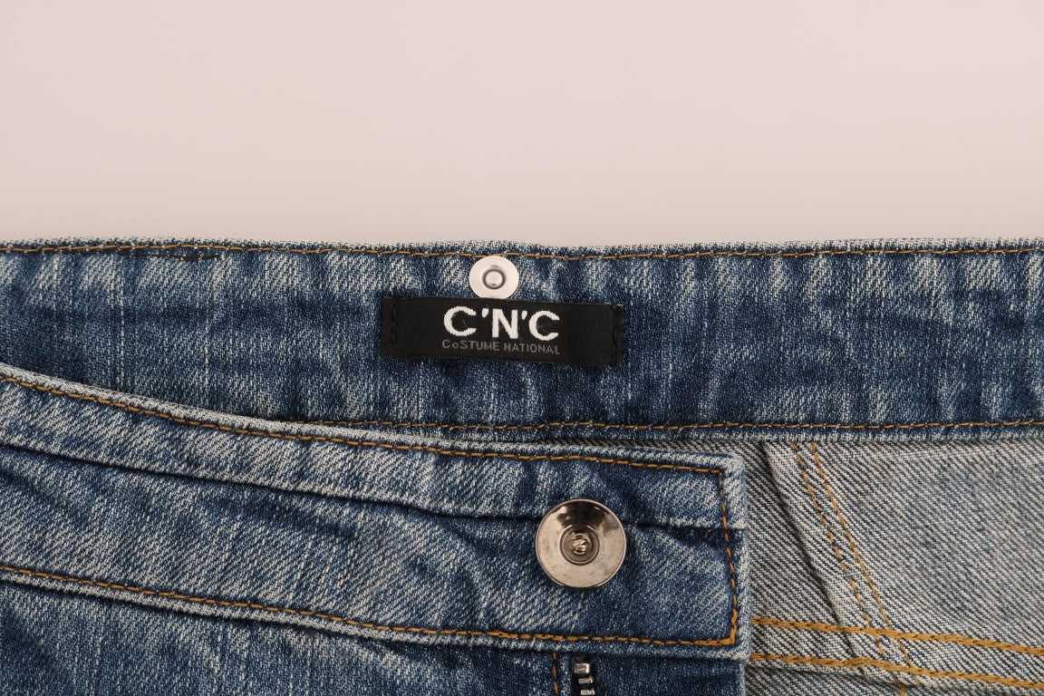 Costume National Blue Cotton Stretch Denim Women's Jeans