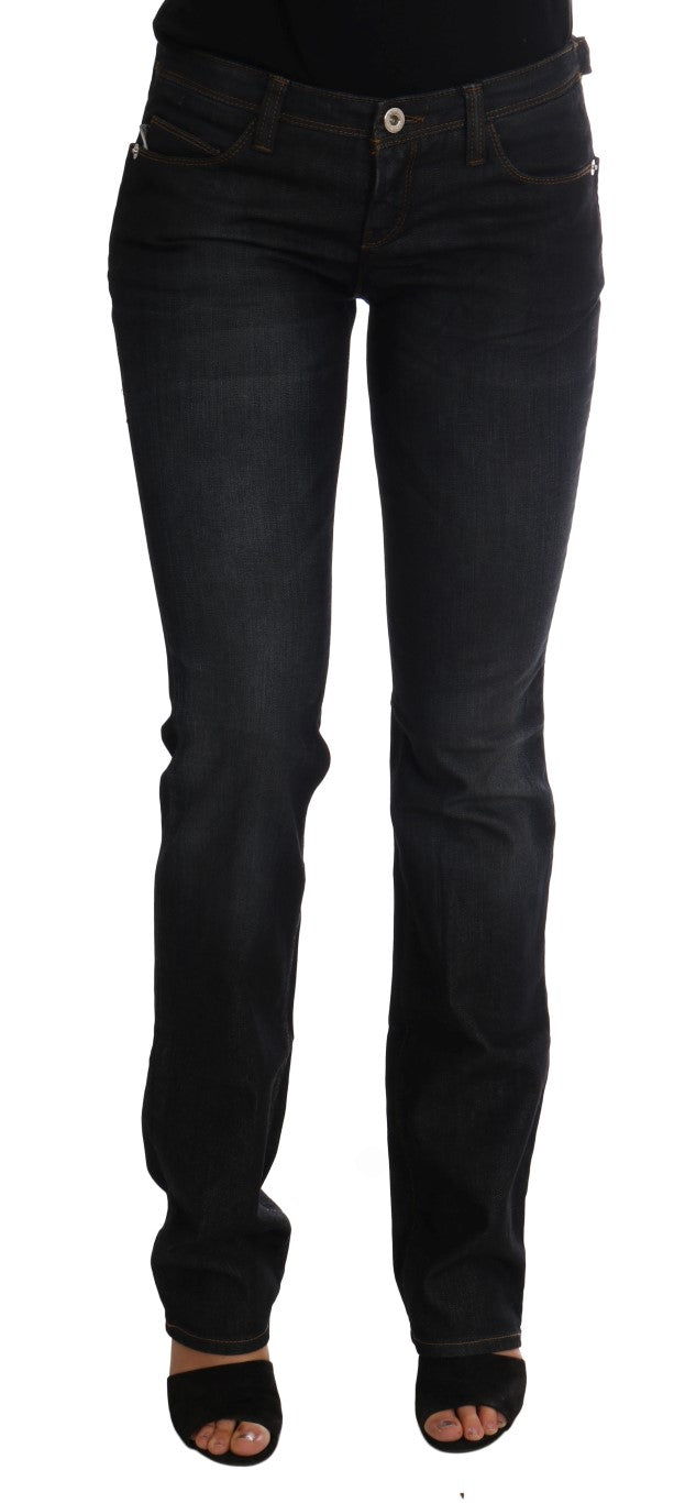 Costume National Dark Blue Cotton Slim Fit Women's Jeans