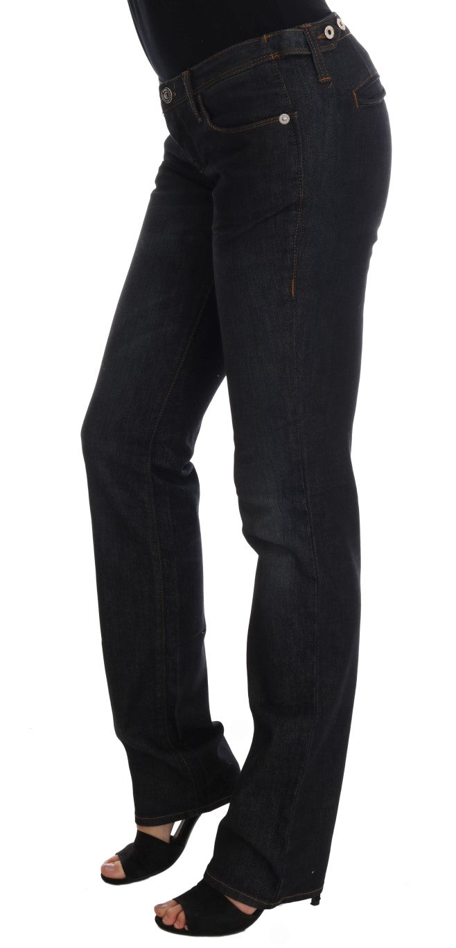 Costume National Dark Blue Cotton Slim Fit Women's Jeans