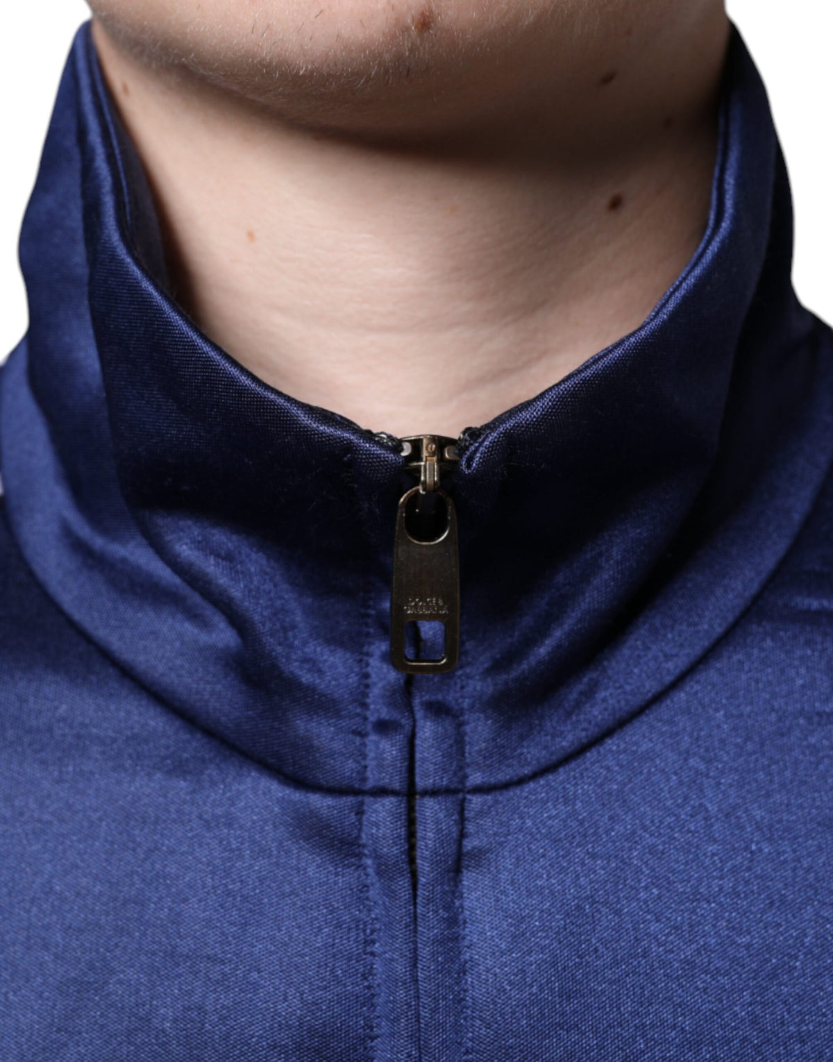 Dolce & Gabbana Blue Heraldic Patch Stripe King Bee Men's Sweater (Pre-Owned)