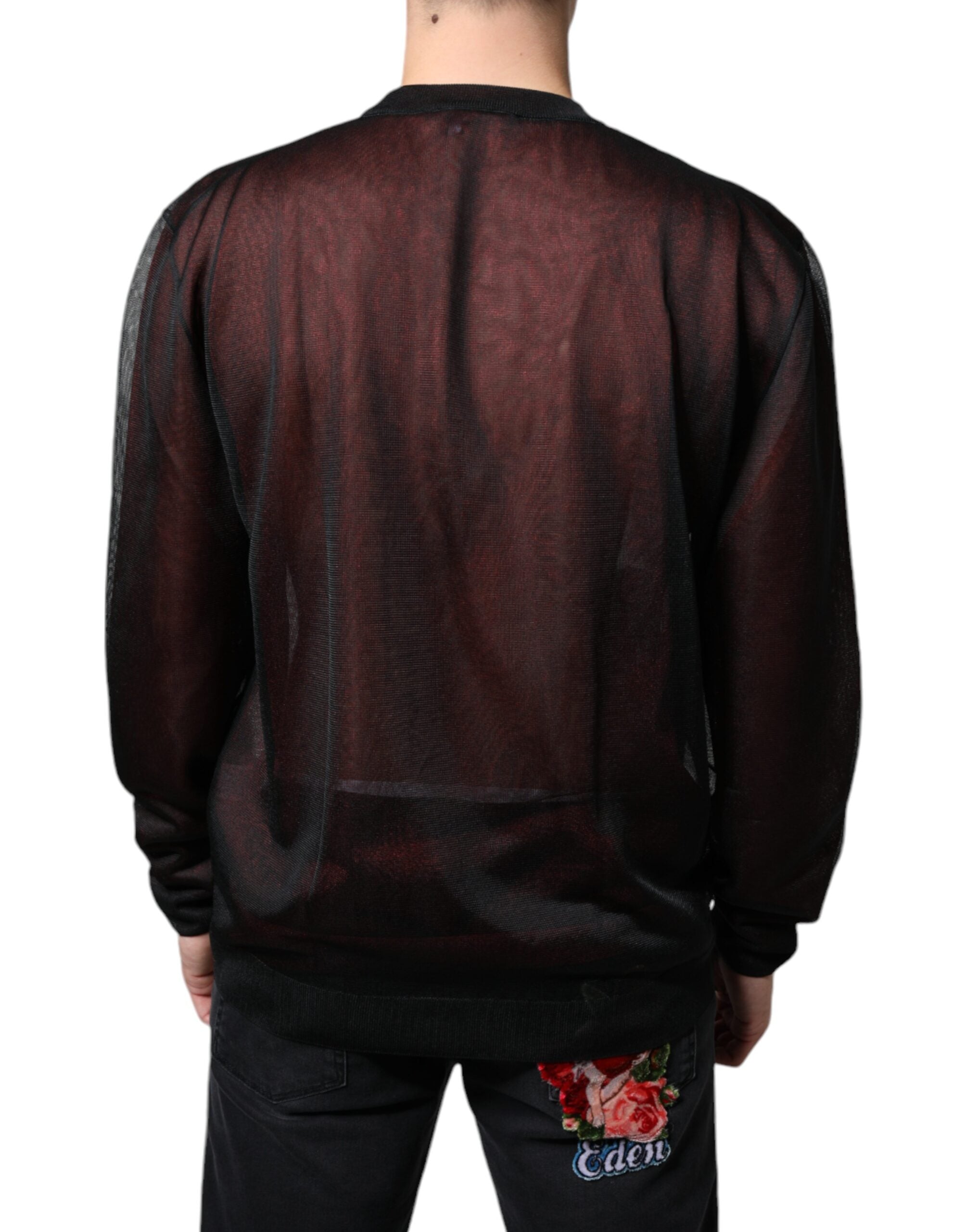 Dolce & Gabbana Brown Polyester Pullover Sweatshirt Men's Sweater (Pre-Owned)