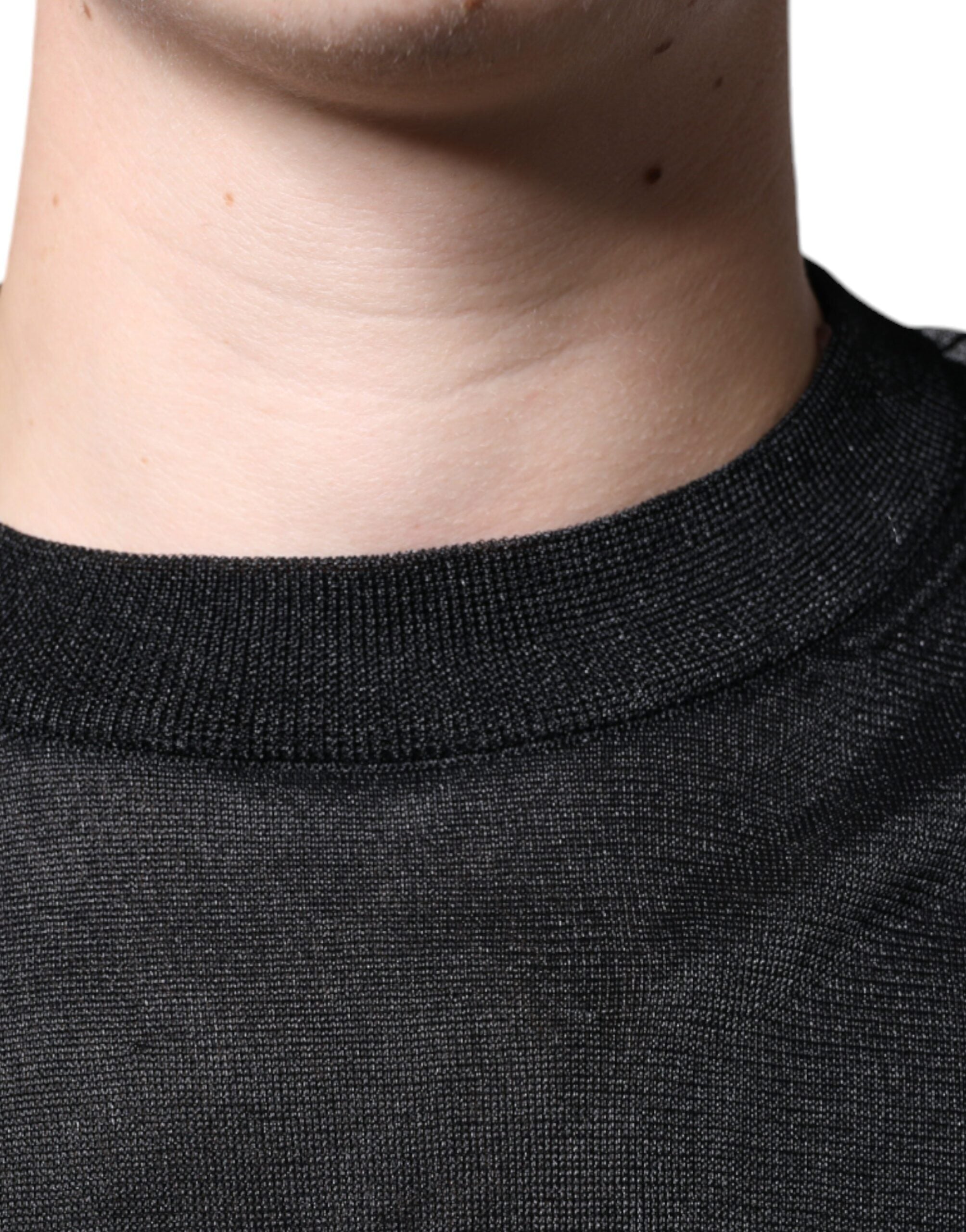 Dolce & Gabbana Black Polyester Pullover Sweatshirt Men's Sweater (Pre-Owned)