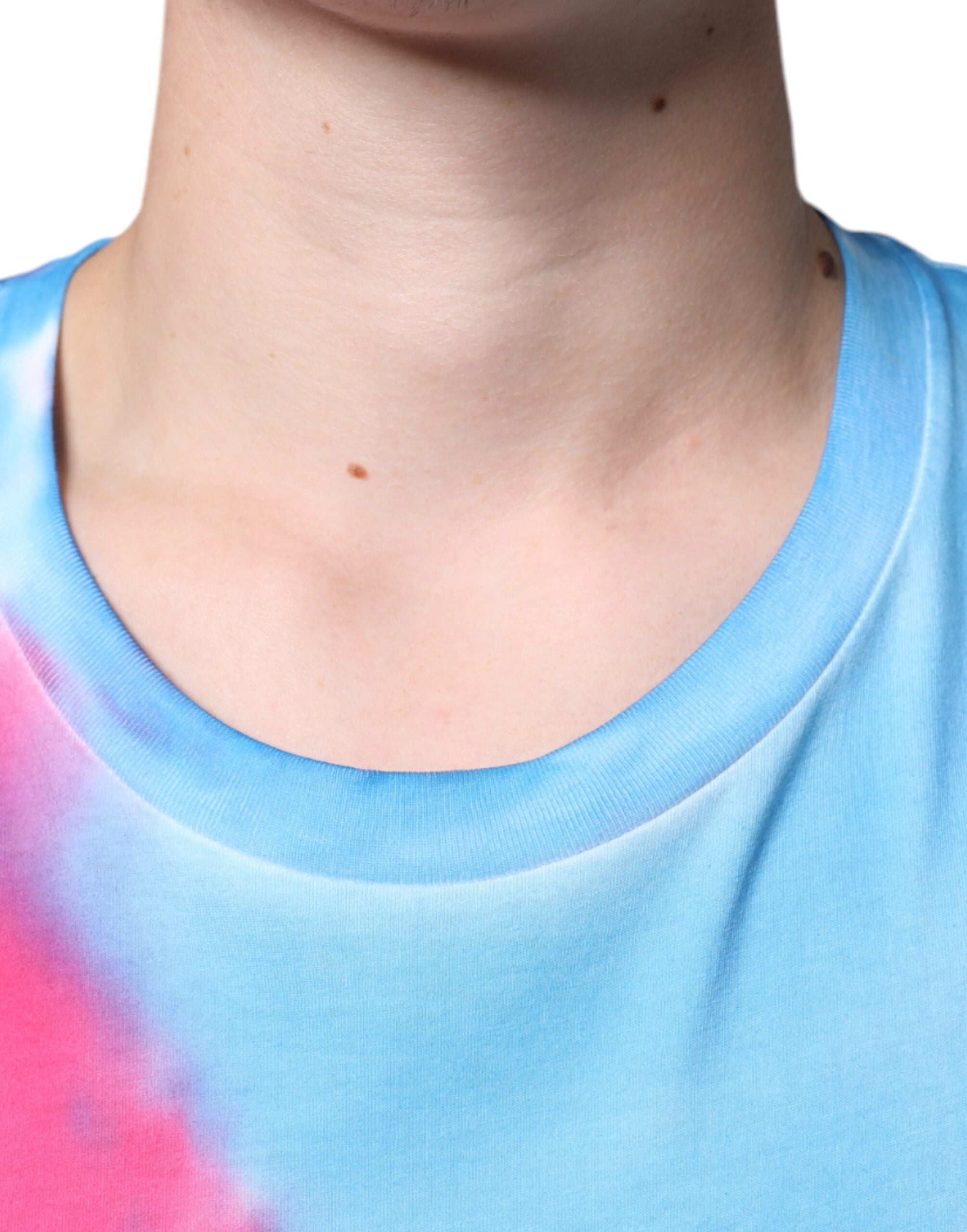 Dolce & Gabbana Multicolor Tie Dye Cotton Sleeveless Men's T-shirt