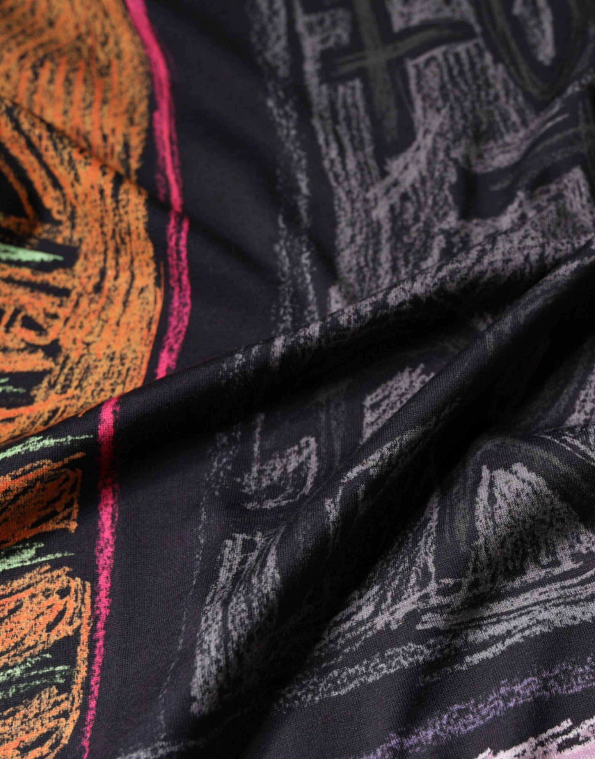 Dolce & Gabbana Multicolor Graphic Print Cotton Men's T-shirt