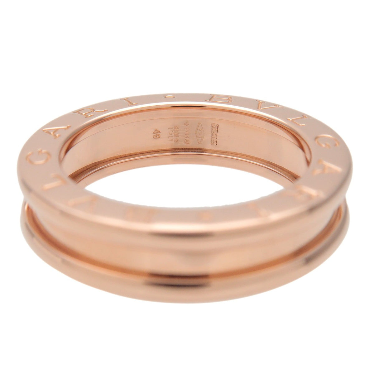 Bvlgari B.Zero1 One Band 18K Rose Gold Gold Rose_Gold Ring Jewelry (Pre-Owned)