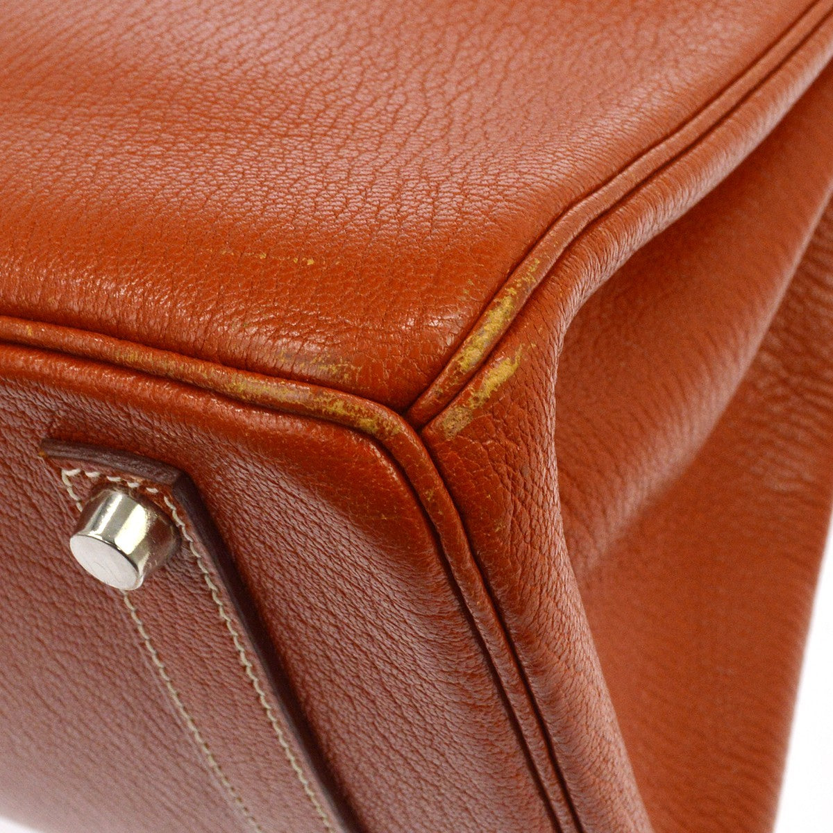 Hermes Birkin Brown Chevre De Coromandel With Gold Hardware Brown Leather Handbag (Pre-Owned)