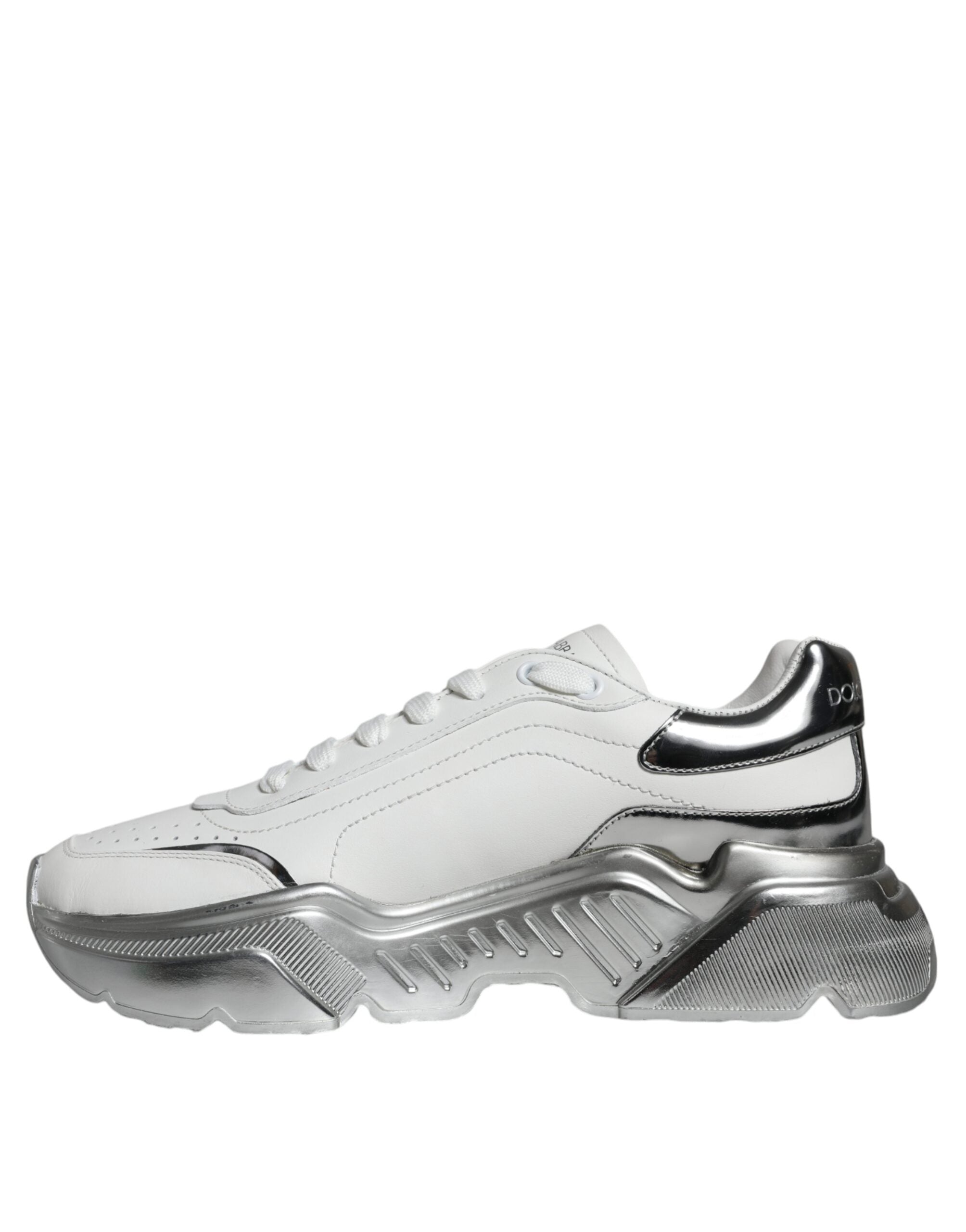 Dolce & Gabbana White Silver Daymaster Low Top Sneakers Men's Shoes (Pre-Owned)