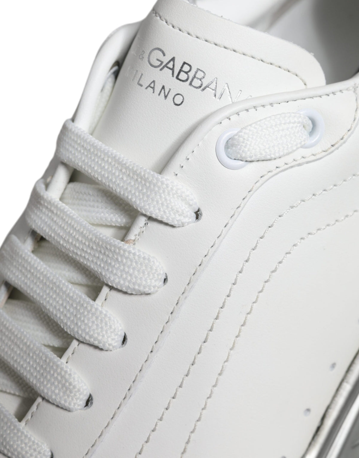 Dolce & Gabbana White Silver Daymaster Low Top Sneakers Men's Shoes (Pre-Owned)