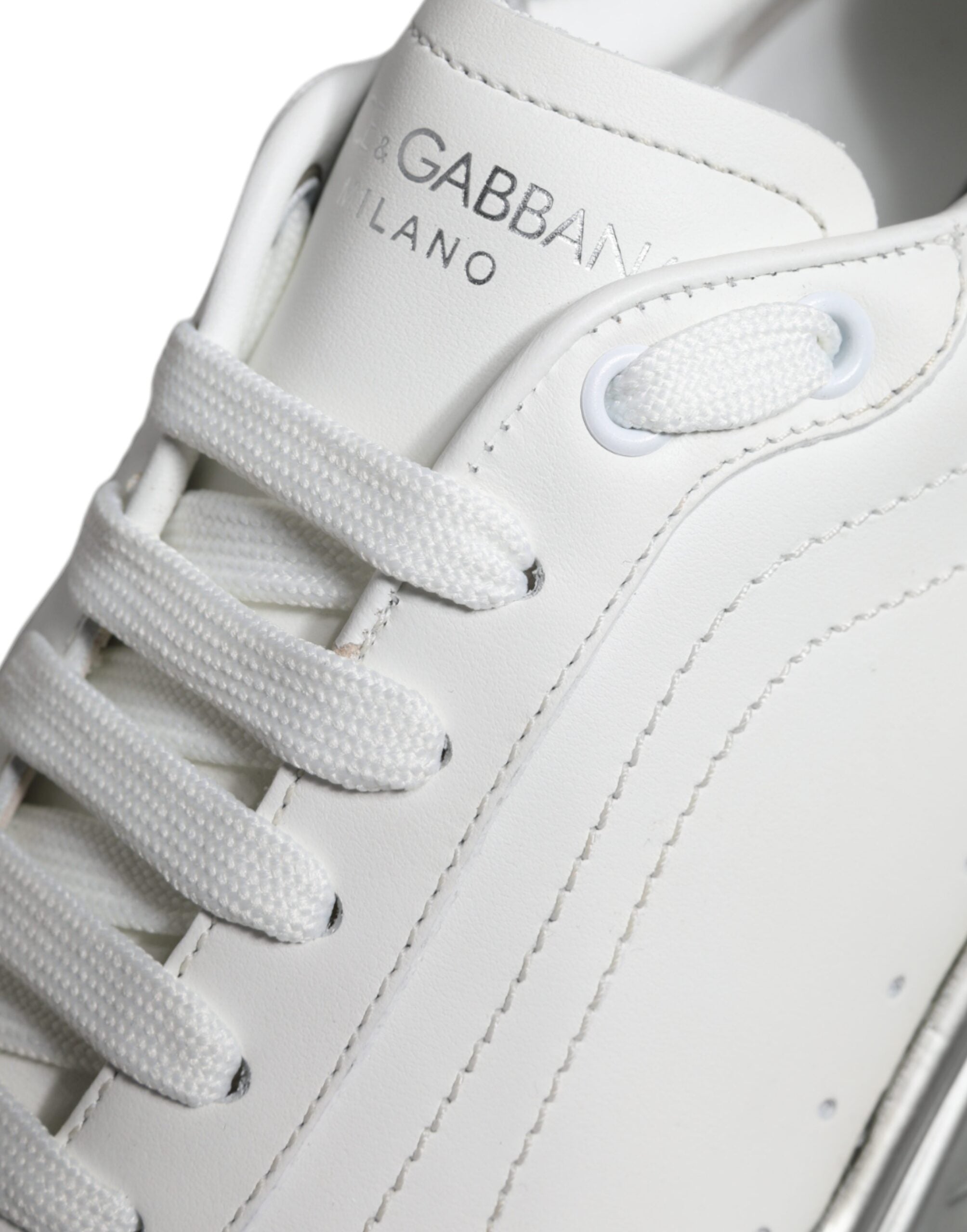 Dolce & Gabbana White Silver Daymaster Low Top Sneakers Men's Shoes (Pre-Owned)