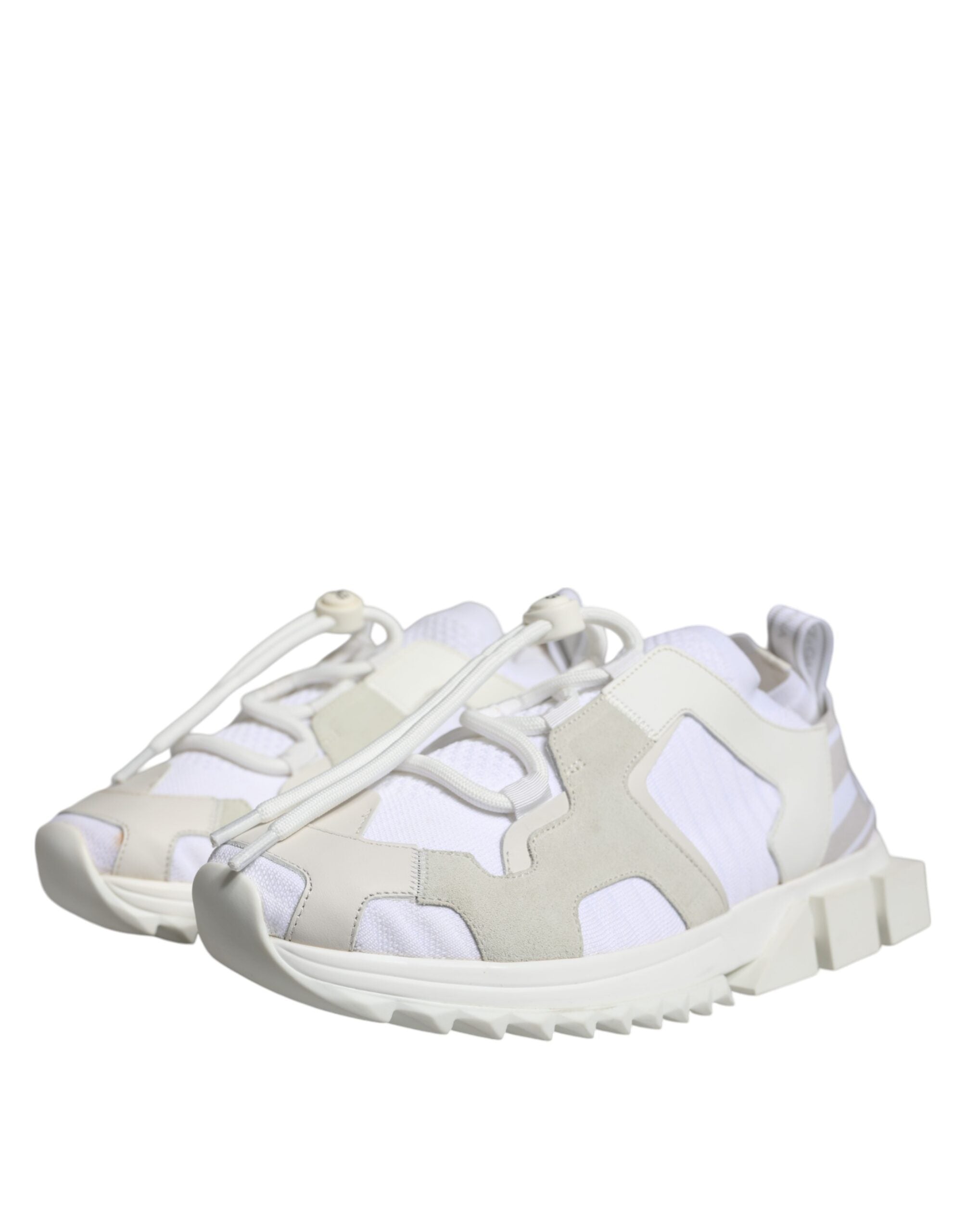 Dolce & Gabbana White Mesh Sorrento Trekking Sneakers Women's Shoes