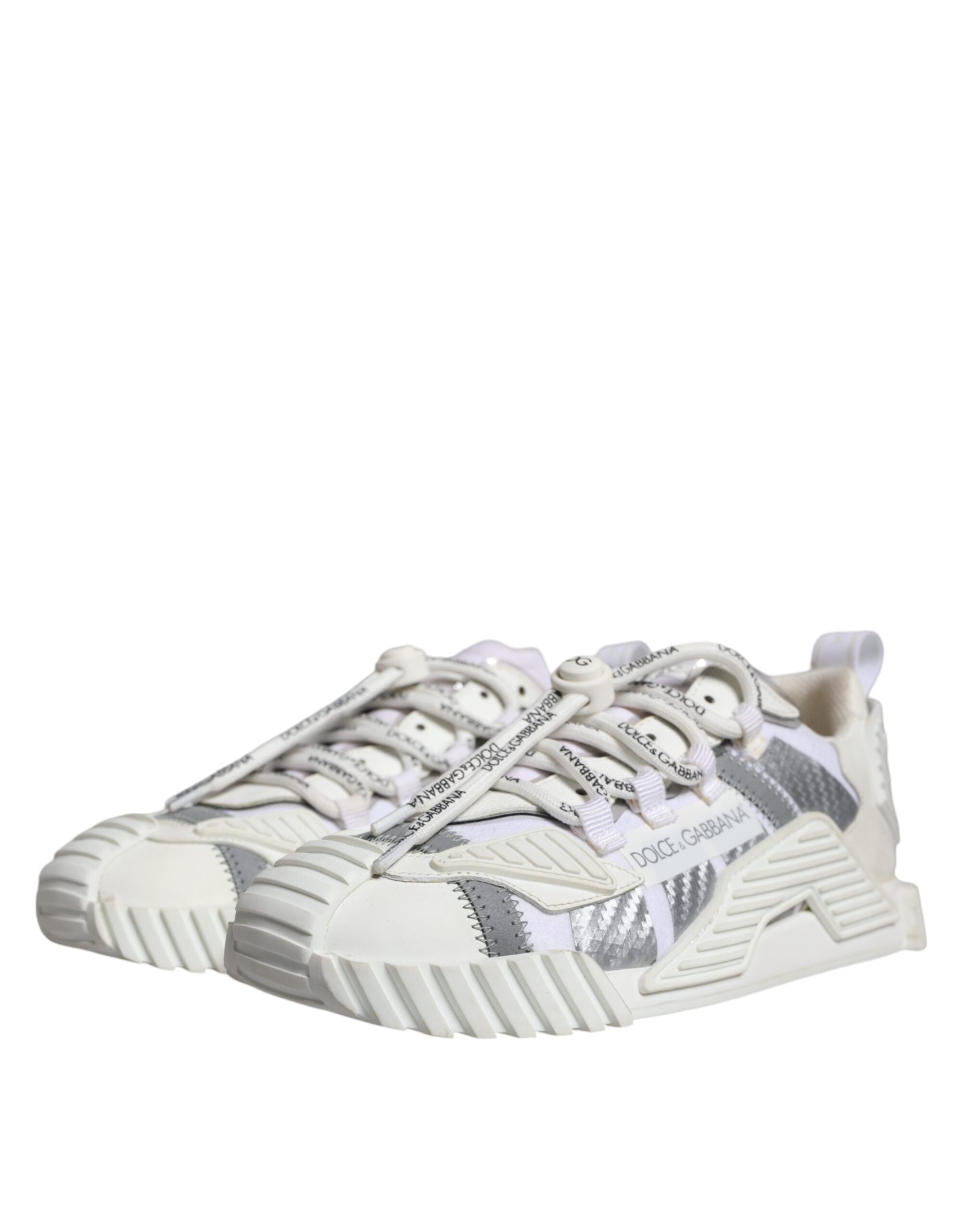 Dolce & Gabbana White Lace Up Low Top NS1 Sneakers Men's Shoes (Pre-Owned)
