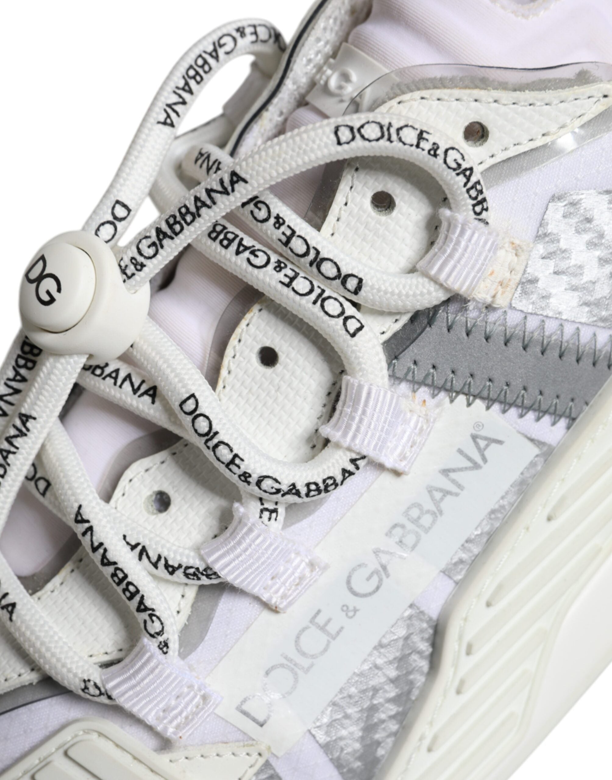 Dolce & Gabbana White Lace Up Low Top NS1 Sneakers Men's Shoes (Pre-Owned)